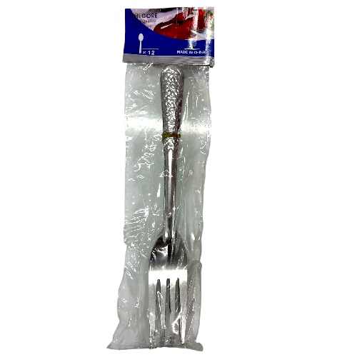 M A2128 TENEDOR DE ACERO INOX 18cm 20g PAQ* 12pzs