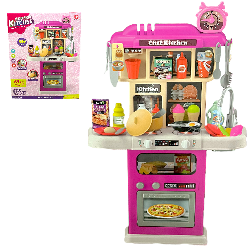 Y 922-185 COCINA C/ 63 ACCESORIOS C/ SPRAY, AGUA, SONIDO Y LUZ Medida Cocina 47.5x21.5x75cm