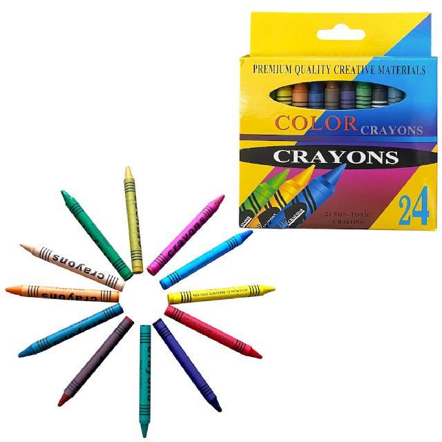 M B4003 CRAYOLA EN CAJITA C/ 24colores Medida Empaque 10.5x9.5x1.5cm