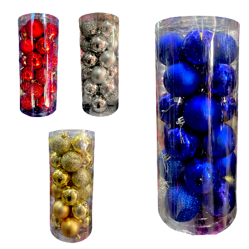 M 062401 ESFERA 6cm EN TUBO C/ 24pzs *calidad