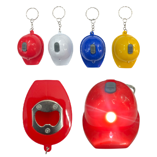 M F1164 LLAVER CASCO C/ DESTAPADOR Y LUZ PAQ*12pzs