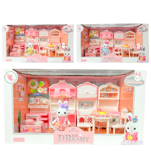 Y 6681 SET DE CONEJITO C/ ACCESORIOS DE COCINA Medida Empaque 19x36x13cm