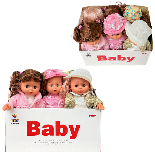 TT BB-78972V CAJA C/ 6 MUÑECAS 30cm C/ SONIDO