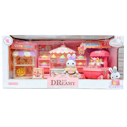 Y 6692 SET DE CONEJITO C/ ACCESORIOS DE HELADERÍA Medida Empaque 17x38x14cm