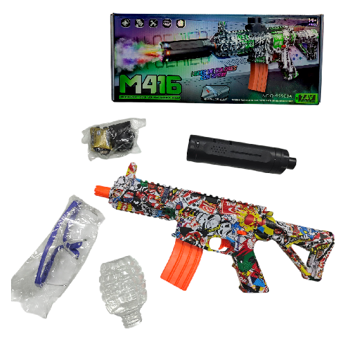 T Q-99503 RIFLE HIDROGEL C/ LUZ, HUMO