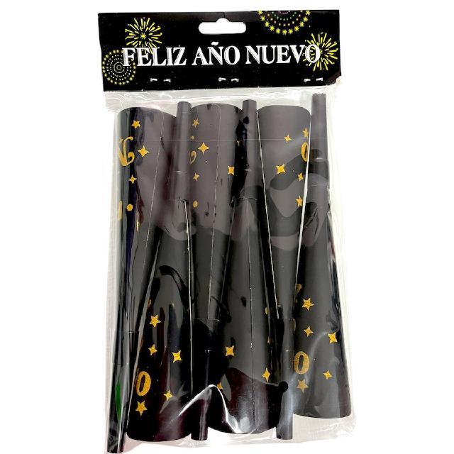 P 25-120 CORNETA AÑO NUEVO PAQ*6pzs