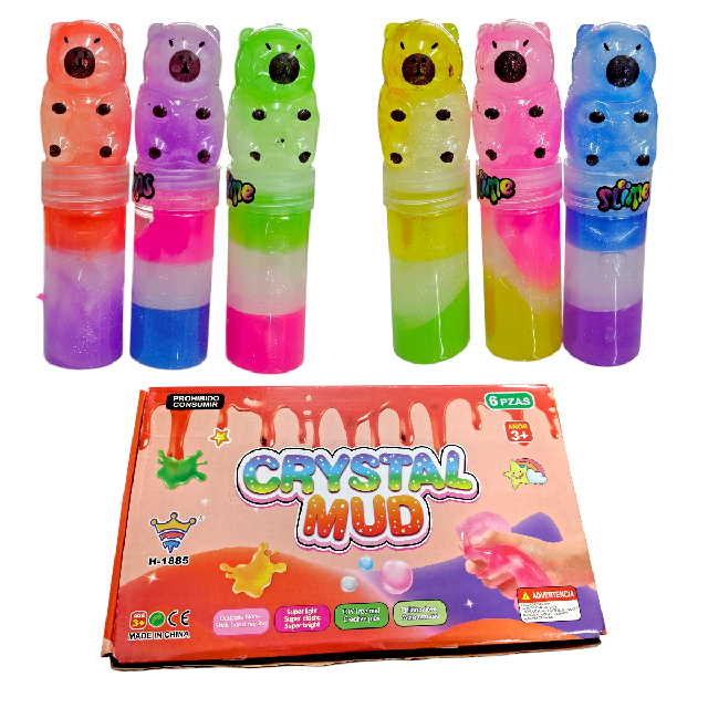 T H-1885 SLIME CAPIBARA 20cm Paq. 6 Pzs