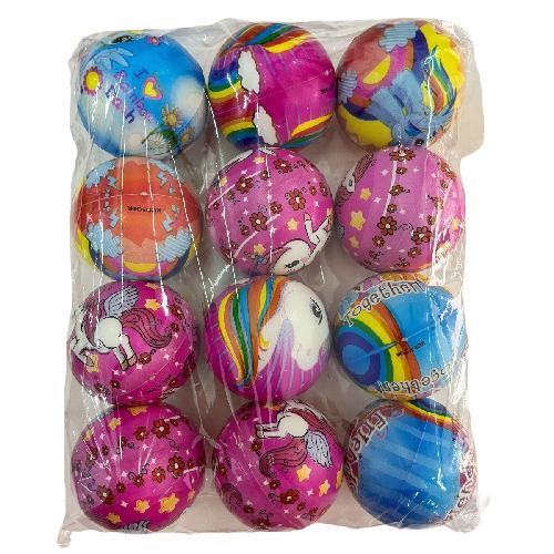 OM CR-1808-7 PELOTA DE PLASTICO ANTIESTRES PAQ*12pzs