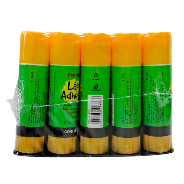 M B8337 LAPIZ ADHESIVO BARRA 21g 9.8cm PAQ*20pzs