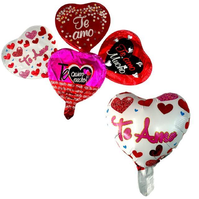 GLOBO CHICO CORAZON ESTAMPADO 10"