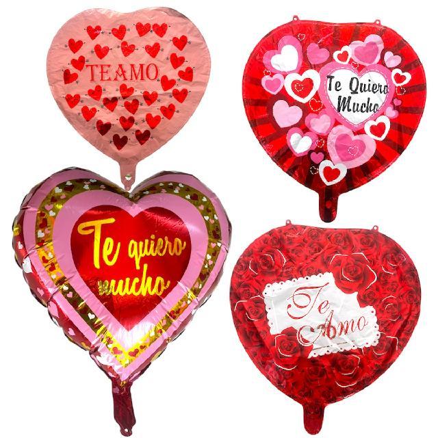 GLOBO GRANDE CORAZON ESTAMPADO 18"