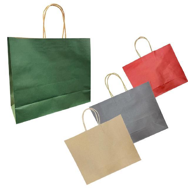 M D2541 BOLSA DE REGALO MEDIANA PAPEL KRAFT 25x33x11cm