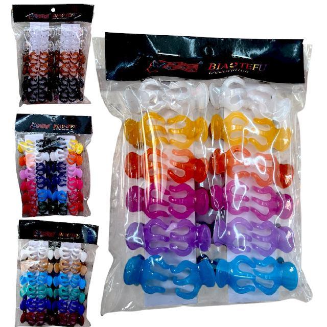 M G2630 PINZA PARA CABELLO COLORES 2CM 24PZAS