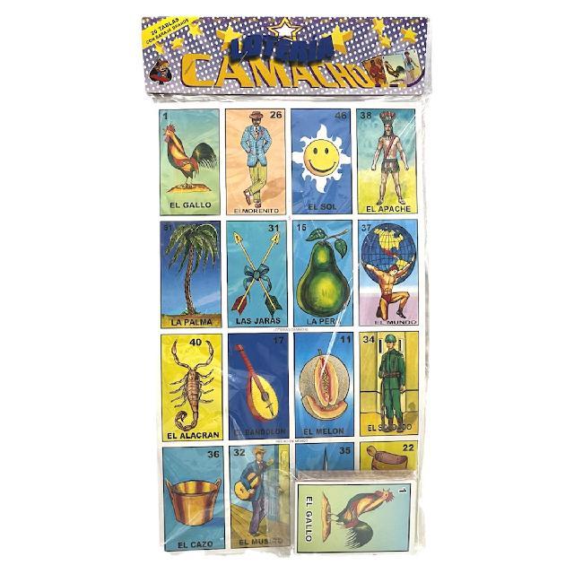 LOTERIA CAMACHO GIGANTE 20 Tablas c/ Baraja 35x20.5cm