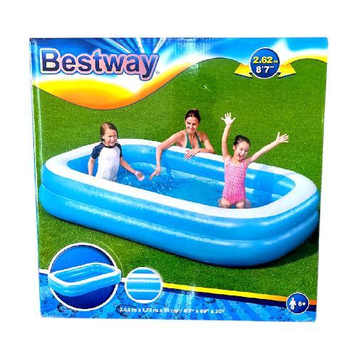 A 54006 ALBERCA INFLABLE 2.62x1.75x0.51m 2anillos