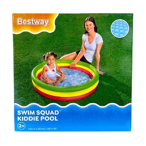 A 51104 ALBERCA INFLABLE REDONDA 1.02x0.25m 3anillos *ACOLCHONADA*