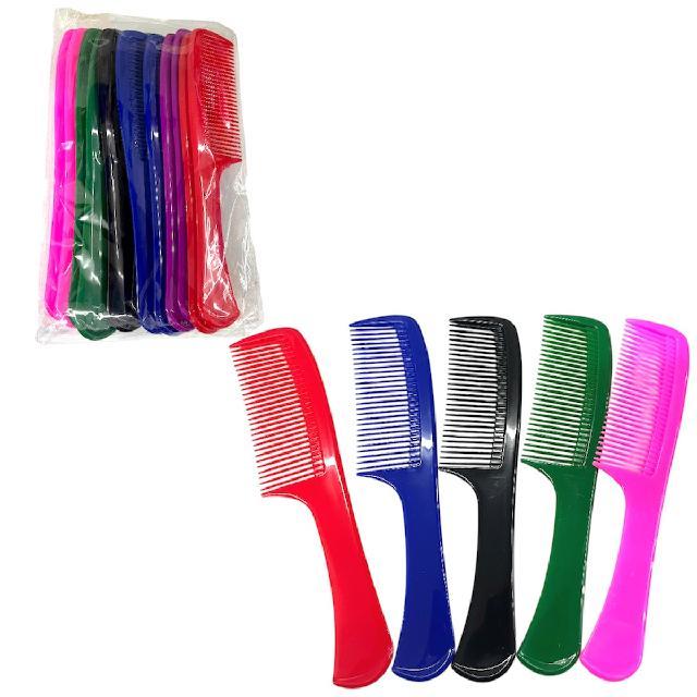MM G1433 PEINE GRANDE DE PLASTICO PAQ* 12pzs 22cm