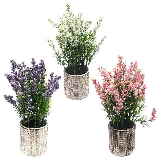 MM MPY51095 MACETA C/ FLOR BASE CERAMICA 28x8cm