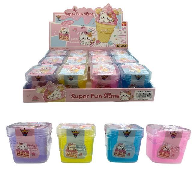 T H-1955 SLIME GATITO PAQ* 12pzs