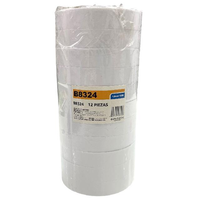 MM B8324 CINTA DOBLE CARA PAQ* 12pzs 1.8cmx10m