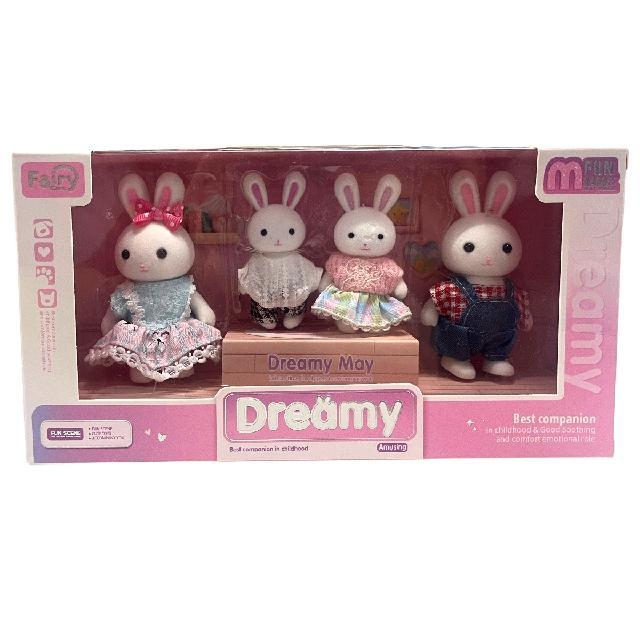 YY 6699A SET 4 CONEJITOS Med. Emp. 12x23x7cm