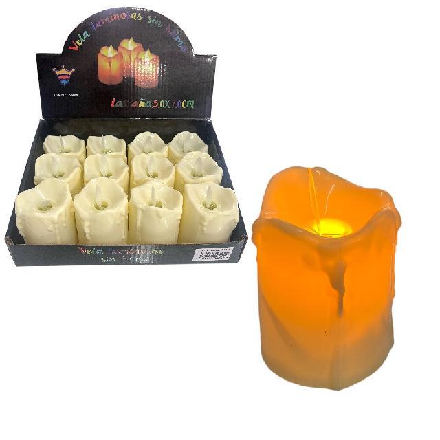 TT 5604 VELA LED MEDIANA PAQ* 12pzs 7cm