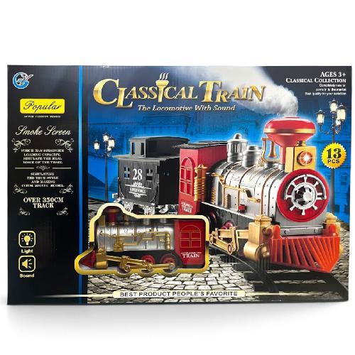 YY GY810-1 TREN C/VIAS 13PCS LUZ Y SONIDO Med. Emp. 34x7.5x48.5cm (necesita 4AA)