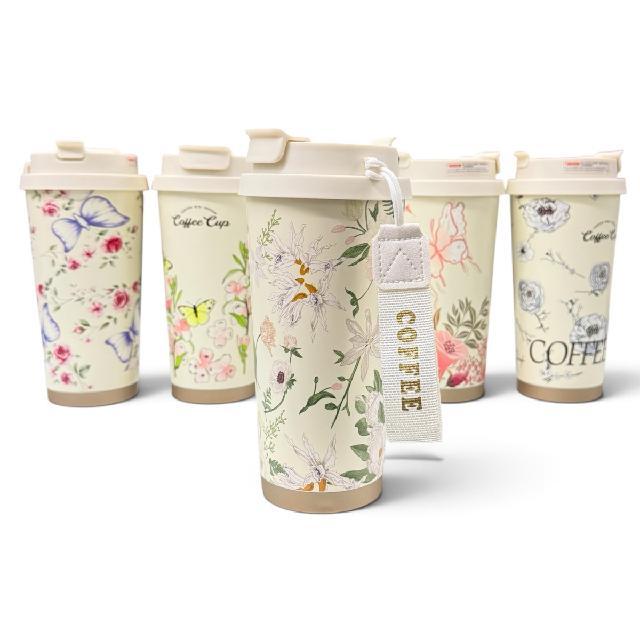 AA 075 TERMO FLORES 500ml C7 POPOTE Y CORDON