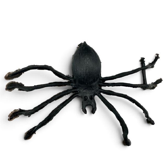 ARAÑA HALLOWEEN MEDIANA DE PLASTICO 8x13cm