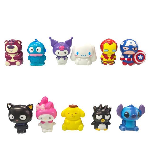 AA SQUISHY DE PERSONAJES 7.5x8cm aprox