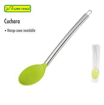 LION 2489 CUCHARA SILICON MANGO ACERO INOXIDABLE