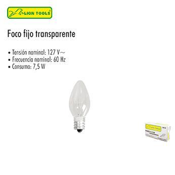 LION 2419 FOCO TRANSPARENTE 7.5 W PAQ 50pzs