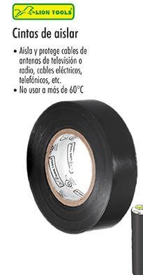 LION 7718 CINTA DE AISLAR 19mm x 9m PAQ 10pzs