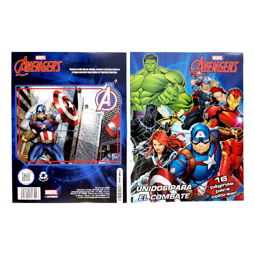 A 1620 LIBRO PARA COLOREAR AVENGERS 16 PAG