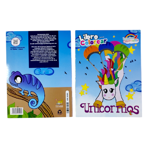 A LC1621 LIBRO PARA COLOREAR UNICORNIOS 16PAG