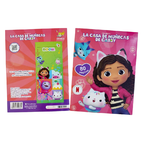A LC8022 LIBRO PARA COLOREAR LA CASA DE MUÑECAS DE GABBY 80PAG