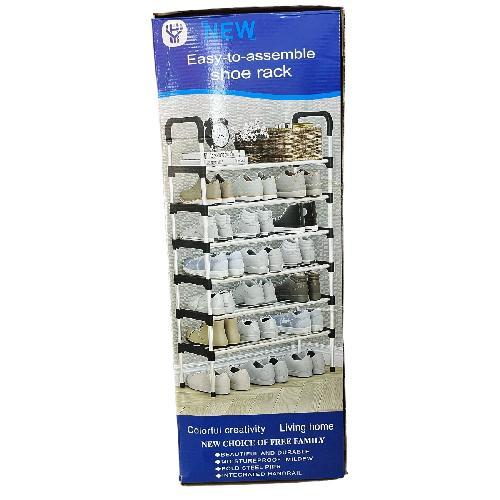 C YH9901-6 ZAPATERO D/ METAL Y PLASTICO 6 PISOS 117cm