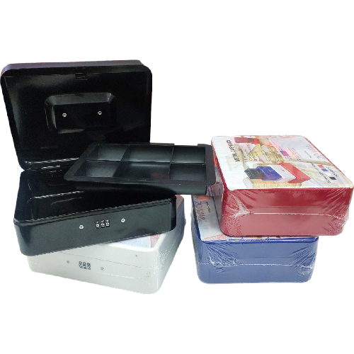 ZP1351 CAJA METALICA P/ EFECTIVO C/ CLAVE NÚMERICA 20*25*9cm