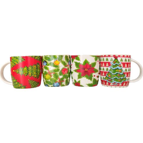 M J2427 TAZA NAVIDEÑA DE CERAMICA 350ml 8.5*9cm