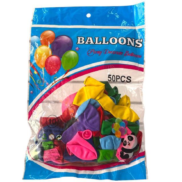OM DA-0803B PAQUETE DE GLOBOS #10 C/50pzs
