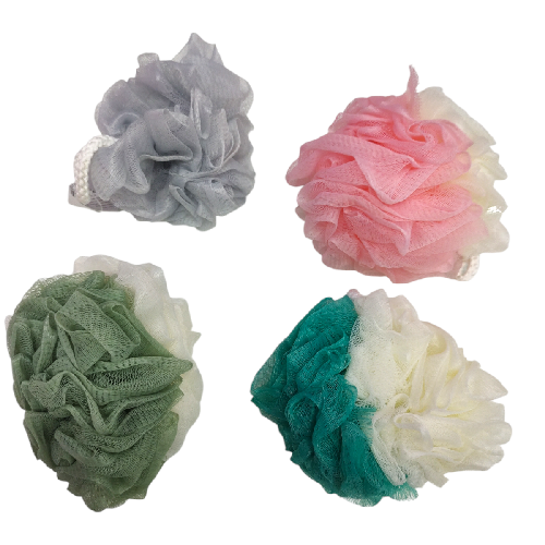 M E1356 ESTROPAJO PARA BAÑO BICOLOR 12cm