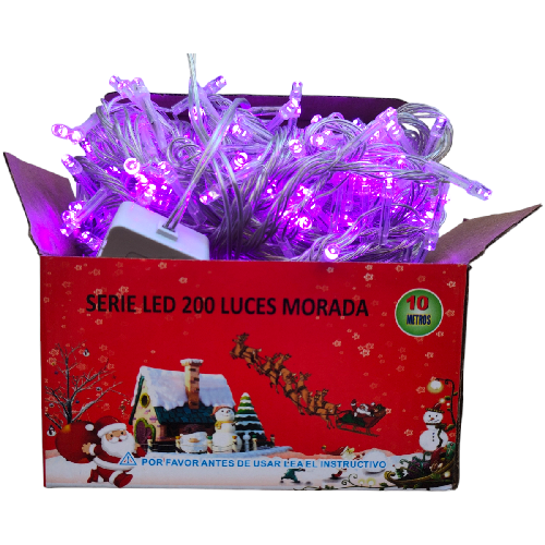 M J6124 SERIE 200 LEDS MORADO 10m